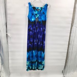 R & M Richards Blue Watercolor Maxi …
